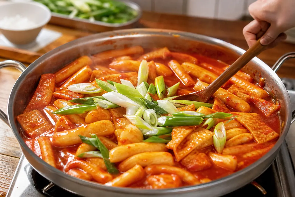 완성된 한국 떡볶이