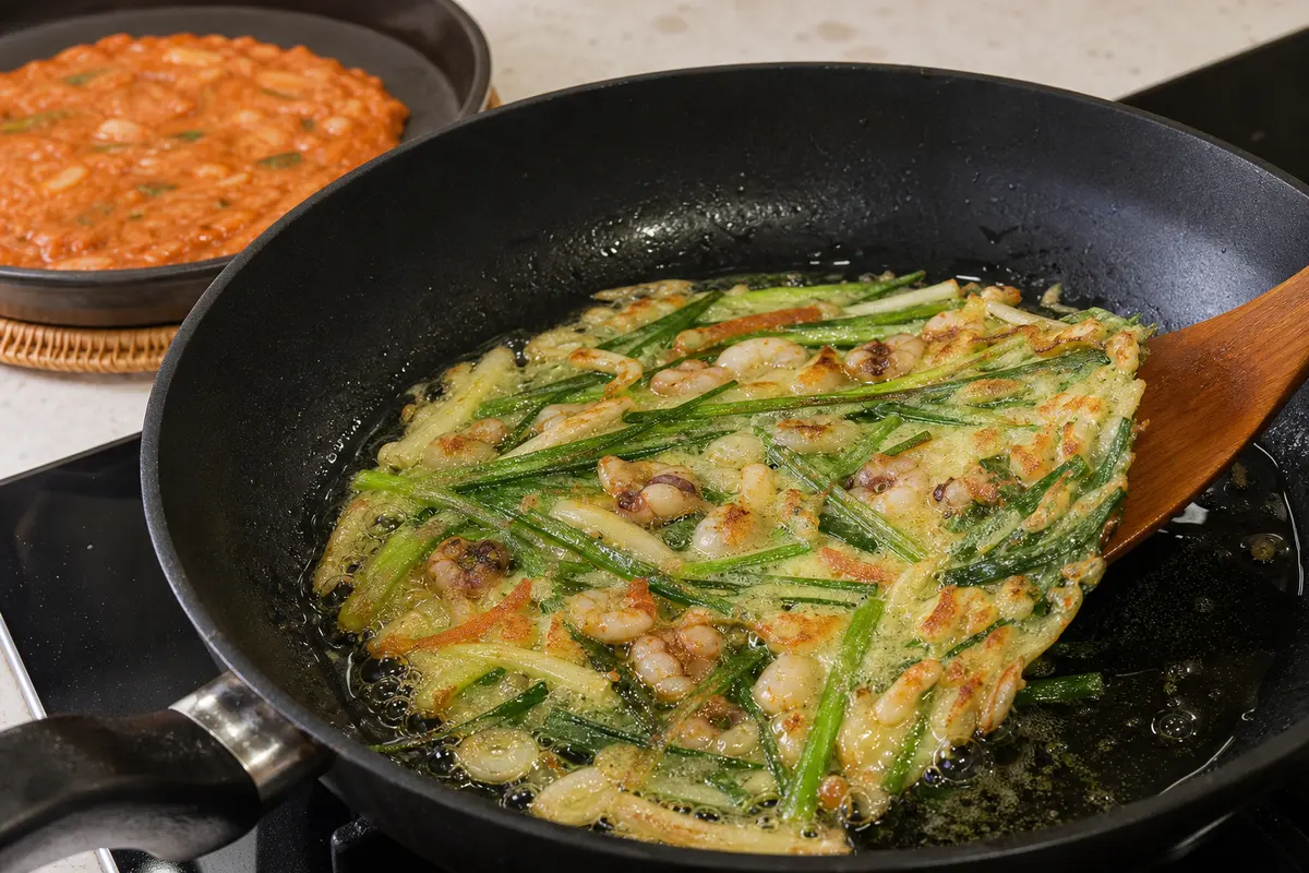 비 오는 날 생각나는 한국식 파전과 김치전 만들기 - LuaLoka