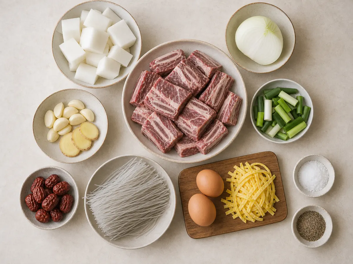 맑고 깊은 한국식 소갈비탕 만들기 - LuaLoka