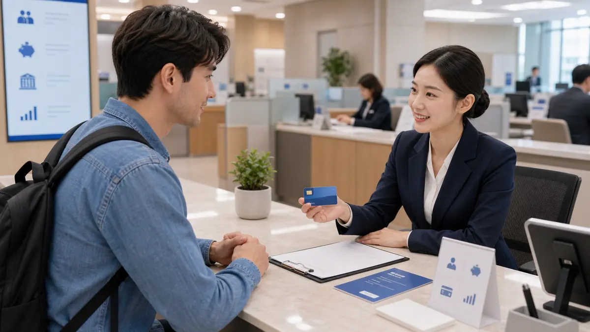 외국인 한국 은행계좌 체크카드 간편결제 휴대폰 인증 보안 안내 이미지