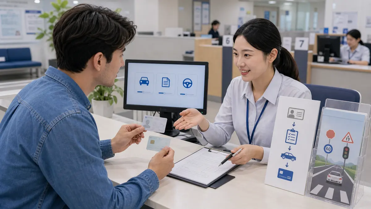 외국인 한국 운전면허 국제운전면허증 면허교환 렌터카 교통법규 안내 이미지