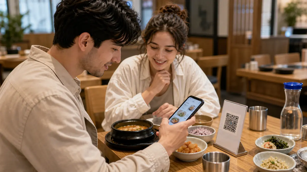 외국인을 위한 한국 키오스크 QR 주문 모바일 결제 해외카드 이용법 이미지
