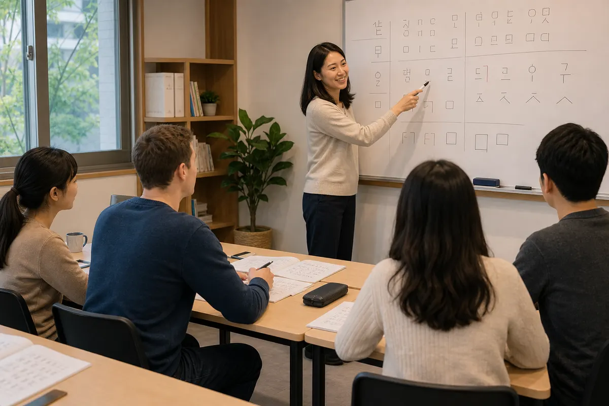 Korean language classes and TOPIK study guide for foreigners