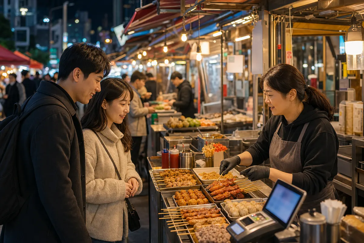 A guide to Korean night market street food for foreigners