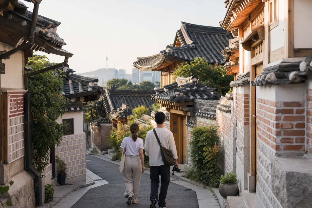 Seoul Bukchon Hanok Village Hanok Alley Walking Guide for Foreigners
