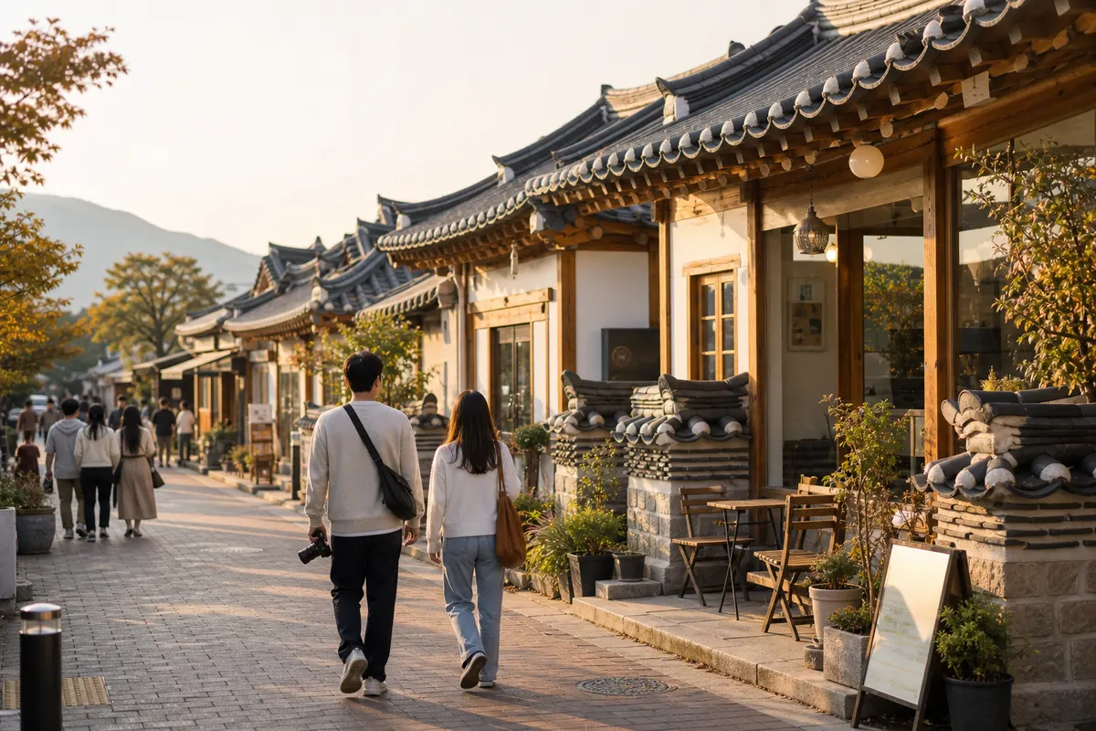 Gyeongju Hwangridan-gil Hanok Cafe and Walking Tour Guide for Foreigners