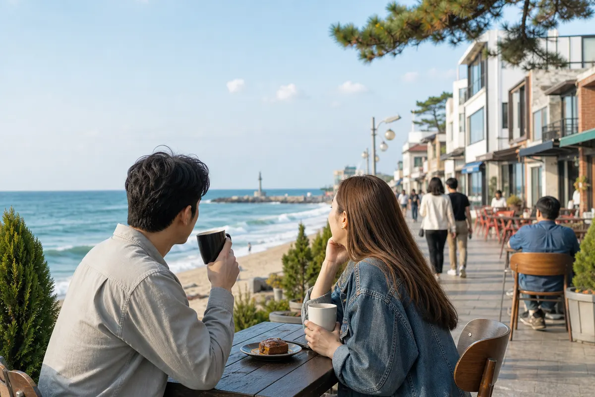 Gangneung Coffee Street and Sea Cafe Travel Guide for Foreigners